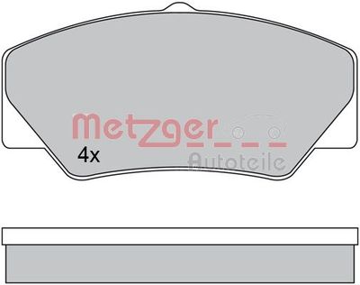 1170599 METZGER Комплект тормозных колодок, дисковый тормоз