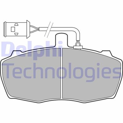 LP2023 DELPHI Комплект тормозных колодок, дисковый тормоз