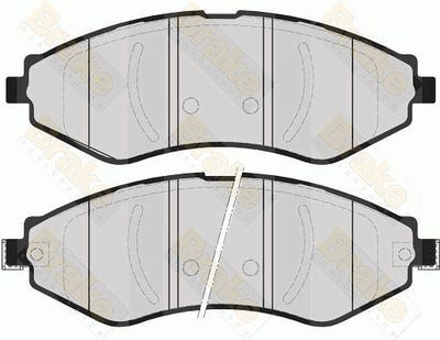 PA1601 Brake ENGINEERING Комплект тормозных колодок, дисковый тормоз