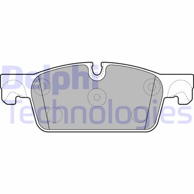 LP2248 DELPHI Комплект тормозных колодок, дисковый тормоз