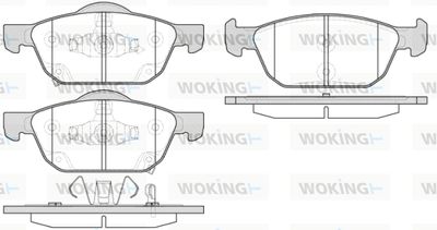 P1452302 WOKING Комплект тормозных колодок, дисковый тормоз