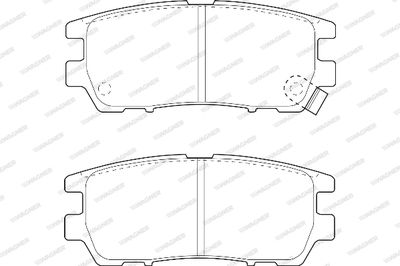 WBP21840A WAGNER Комплект тормозных колодок, дисковый тормоз