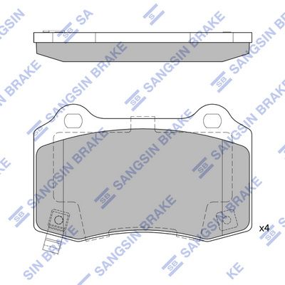 SP4296 Hi-Q Комплект тормозных колодок, дисковый тормоз