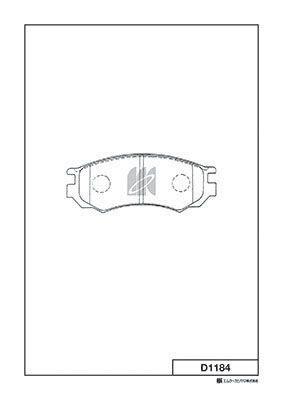 D1184 MK Kashiyama Комплект тормозных колодок, дисковый тормоз