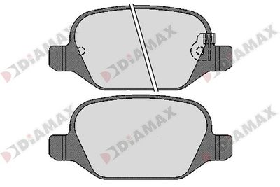 N09285 DIAMAX Комплект тормозных колодок, дисковый тормоз