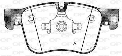 BPA156000 OPEN PARTS Комплект тормозных колодок, дисковый тормоз