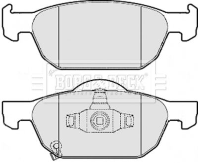 BBP2076 BORG & BECK Комплект тормозных колодок, дисковый тормоз