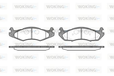 P563300 WOKING Комплект тормозных колодок, дисковый тормоз