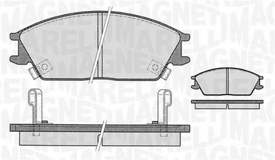 363916060459 MAGNETI MARELLI Комплект тормозных колодок, дисковый тормоз