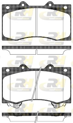 2150602 ROADHOUSE Комплект тормозных колодок, дисковый тормоз