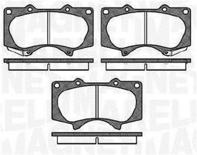 363916060409 MAGNETI MARELLI Комплект тормозных колодок, дисковый тормоз