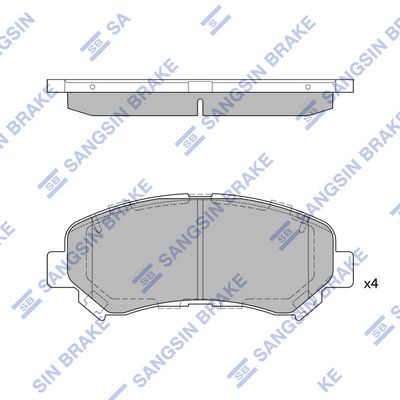 SP1451 Hi-Q Комплект тормозных колодок, дисковый тормоз