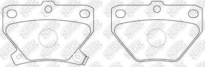 PN1454 NiBK Комплект тормозных колодок, дисковый тормоз