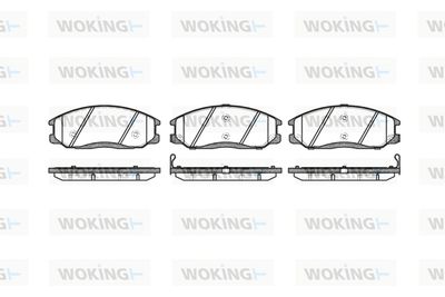 P671302 WOKING Комплект тормозных колодок, дисковый тормоз