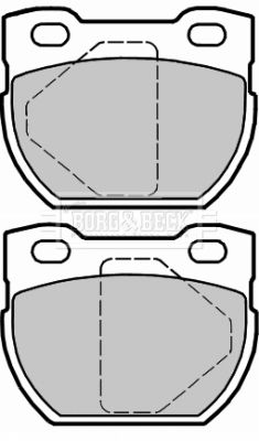 BBP2321 BORG & BECK Комплект тормозных колодок, дисковый тормоз