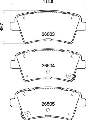 P30147 BREMBO Комплект тормозных колодок, дисковый тормоз