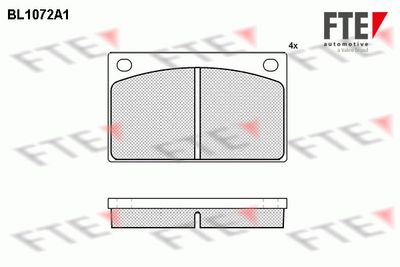 BL1072A1 FTE Комплект тормозных колодок, дисковый тормоз