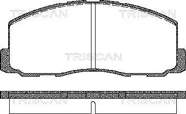 811042125 TRISCAN Комплект тормозных колодок, дисковый тормоз