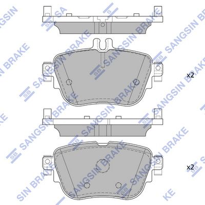 SP4155 Hi-Q Комплект тормозных колодок, дисковый тормоз