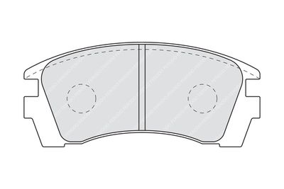 FDB940 FERODO Комплект тормозных колодок, дисковый тормоз
