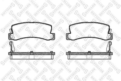 225004SX STELLOX Комплект тормозных колодок, дисковый тормоз