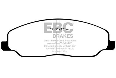 DP31740C EBC Brakes Комплект тормозных колодок, дисковый тормоз