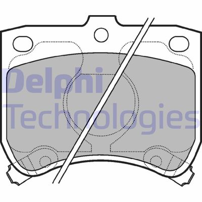 LP620 DELPHI Комплект тормозных колодок, дисковый тормоз