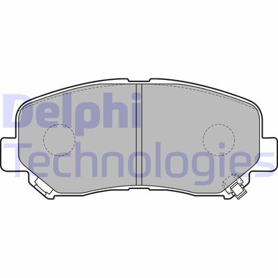 LP2481 DELPHI Комплект тормозных колодок, дисковый тормоз