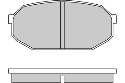 120249 E.T.F. Комплект тормозных колодок, дисковый тормоз