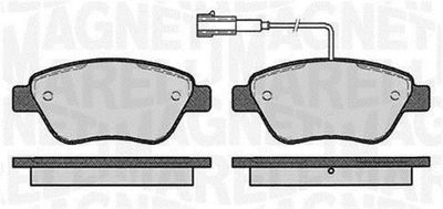 363916060126 MAGNETI MARELLI Комплект тормозных колодок, дисковый тормоз