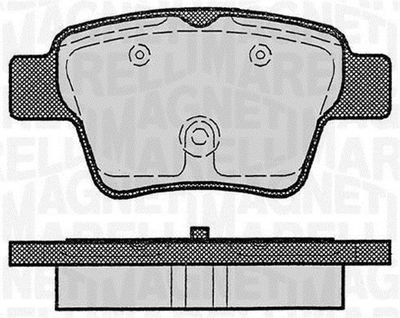 363916060179 MAGNETI MARELLI Комплект тормозных колодок, дисковый тормоз