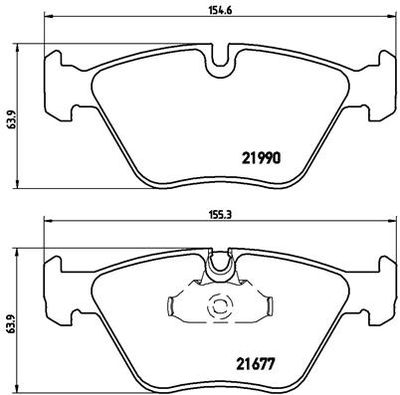 P06065 BREMBO Комплект тормозных колодок, дисковый тормоз