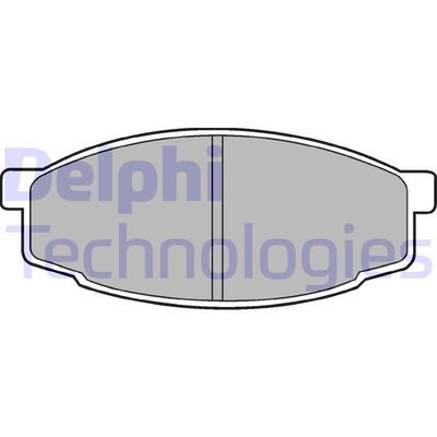 LP461 DELPHI Комплект тормозных колодок, дисковый тормоз