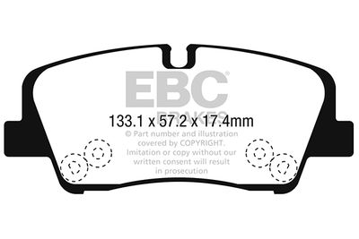 DPX2283 EBC Brakes Комплект тормозных колодок, дисковый тормоз