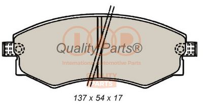 70407033G IAP QUALITY PARTS Комплект тормозных колодок, дисковый тормоз