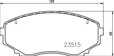 P54059 BREMBO Комплект тормозных колодок, дисковый тормоз