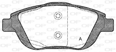 BPA139200 OPEN PARTS Комплект тормозных колодок, дисковый тормоз