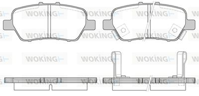 P1230302 WOKING Комплект тормозных колодок, дисковый тормоз