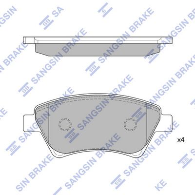 SP1413 Hi-Q Комплект тормозных колодок, дисковый тормоз