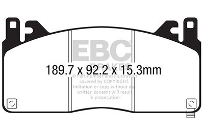 DP53055NDX EBC Brakes Комплект тормозных колодок, дисковый тормоз