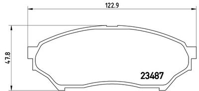 P54028 BREMBO Комплект тормозных колодок, дисковый тормоз