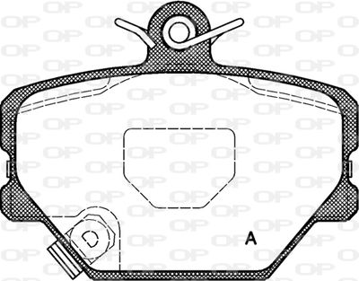 BPA070502 OPEN PARTS Комплект тормозных колодок, дисковый тормоз