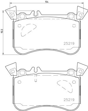 P50121 BREMBO Комплект тормозных колодок, дисковый тормоз