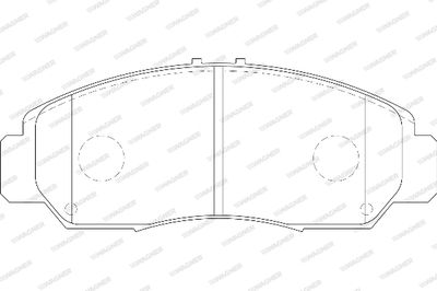 WBP23729A WAGNER Комплект тормозных колодок, дисковый тормоз