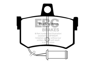 DP662 EBC Brakes Комплект тормозных колодок, дисковый тормоз