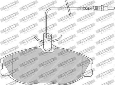 FDS1063 FERODO RACING Комплект тормозных колодок, дисковый тормоз