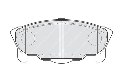 FDB1987 FERODO Комплект тормозных колодок, дисковый тормоз
