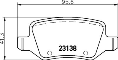 8DB355012131 HELLA PAGID Комплект тормозных колодок, дисковый тормоз