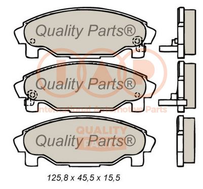 70403093 IAP QUALITY PARTS Комплект тормозных колодок, дисковый тормоз