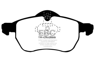 DP21183 EBC Brakes Комплект тормозных колодок, дисковый тормоз